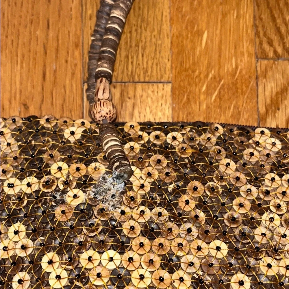 Pookah Shells Beachy Vibes Tote Bag - Tan & Brown